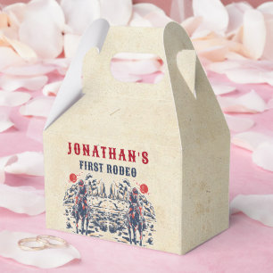 Western Vintage Desert First Rodeo 1st Birthday  Favour Box