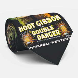 Western Vintage Movie Poster Hoot Gibson Tie