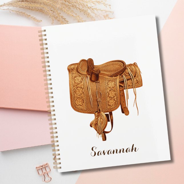 Western Vintage Saddle,Cowgirl,Simple Personalise Planner (Creator Uploaded)
