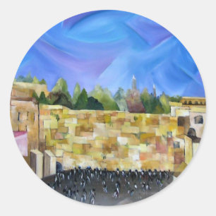 Western Wall Classic Round Sticker