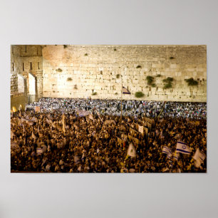 Western Wall in Jerusalem (Wall of Sorrow) Poster