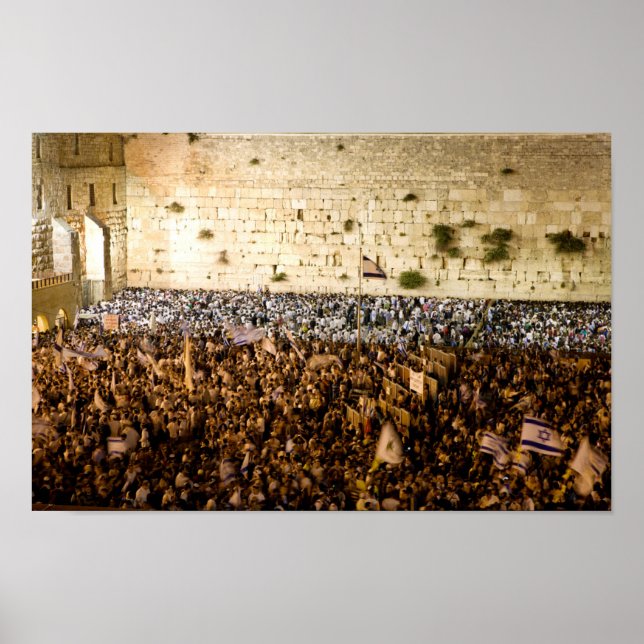 Western Wall in Jerusalem (Wall of Sorrow) Poster (Front)