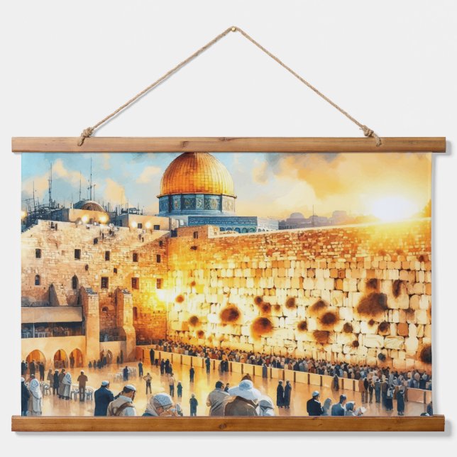 Western Wall Jerusalem Hanging Tapestry (Front)