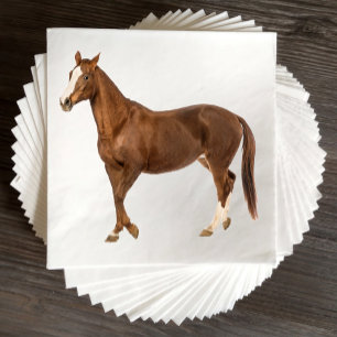 Western Wedding Horse Rustic Country Equestrian Napkin