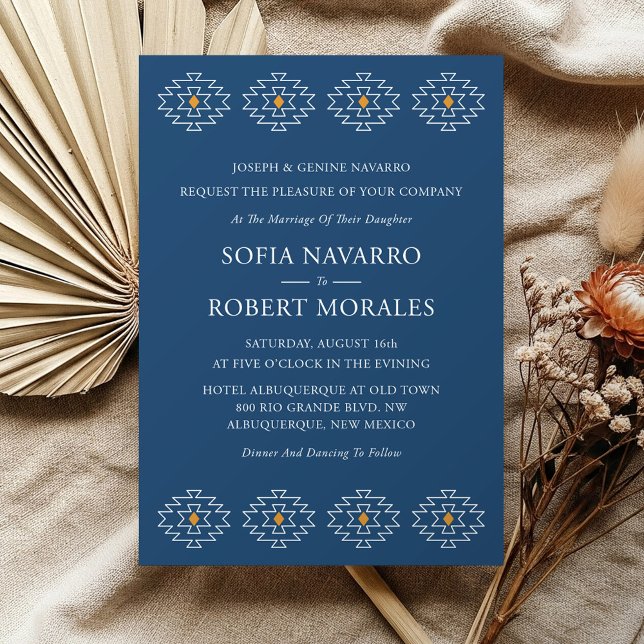 Western Wedding Invitation With Formal Wording (Rio Rancho Wedding Invitation)
