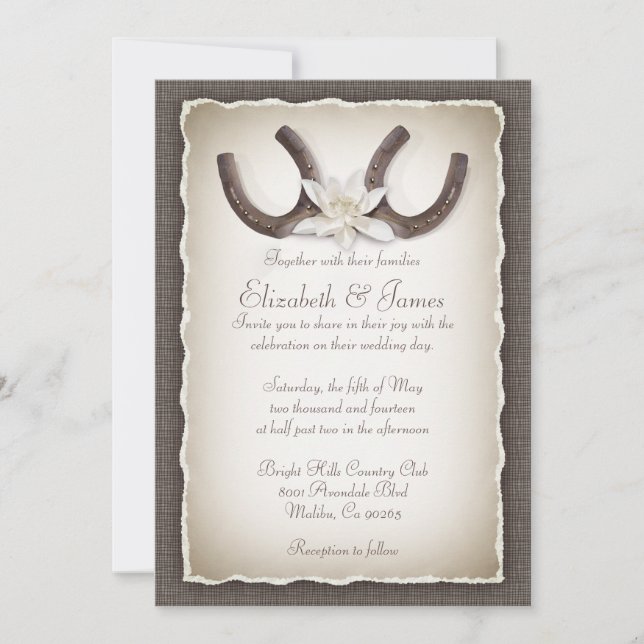Western Wedding Invitations (Front)