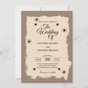 western wedding invitations
