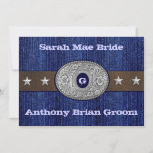 Western Wedding Invitations - 5" x 7"