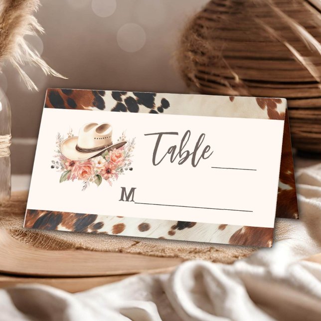 Western Wedding  Place Card (Creator Uploaded)