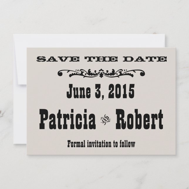 Western Wedding | Save the Date (Front)