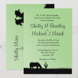 Western Wedding Theme Invitation