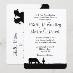 Western Wedding Theme Invitation