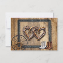 Western Wedding Twig Frames, Boots Wagon Wheel