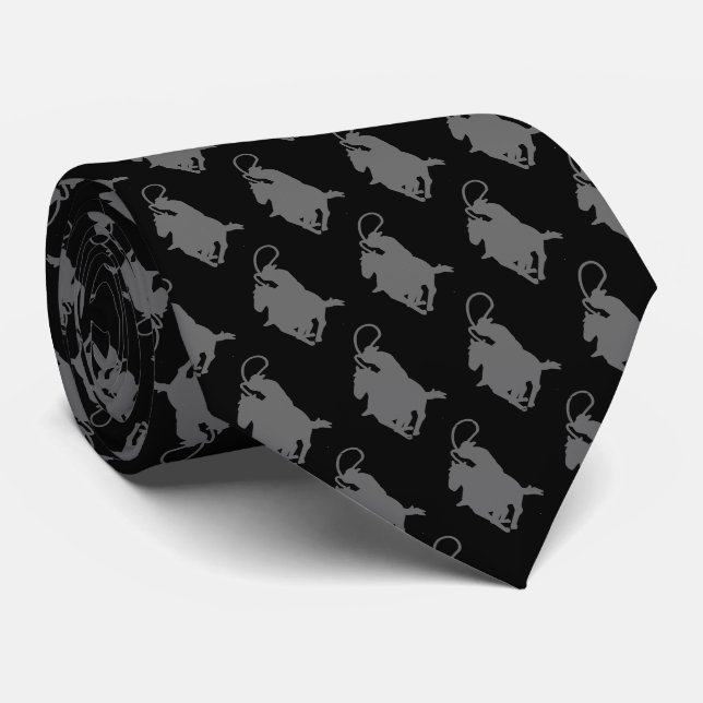 Western Western Rodeo Cowboy Roping Tie (Rolled)