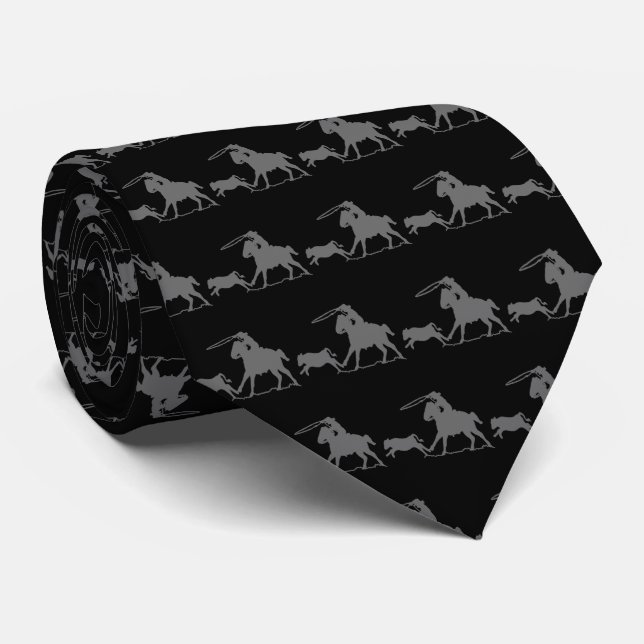 Western Western Rodeo Cowboy Roping Tie (Rolled)