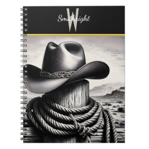 Western Whimsy: Cowboy Hat & Lasso Notebook