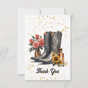 Western Whispers Thank You  Card