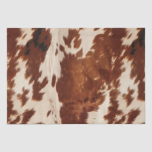 Western White Brown Black Cowhide Tissue Paper