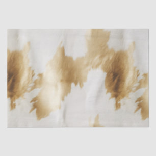 Western White Gold Cowhide Tissue Paper