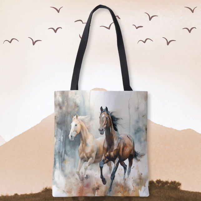 Western Wild Horse Tote Bag (Creator Uploaded)