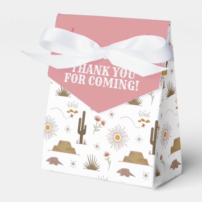 Western Wild West Cowgirl Birthday Party Favour Box (Front Side)