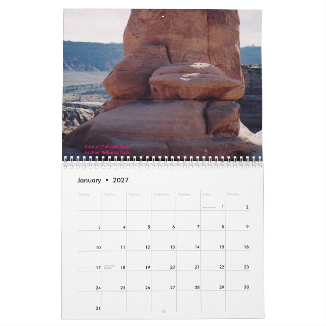 Western Wonders 2010 Calendar (Jan 2027)