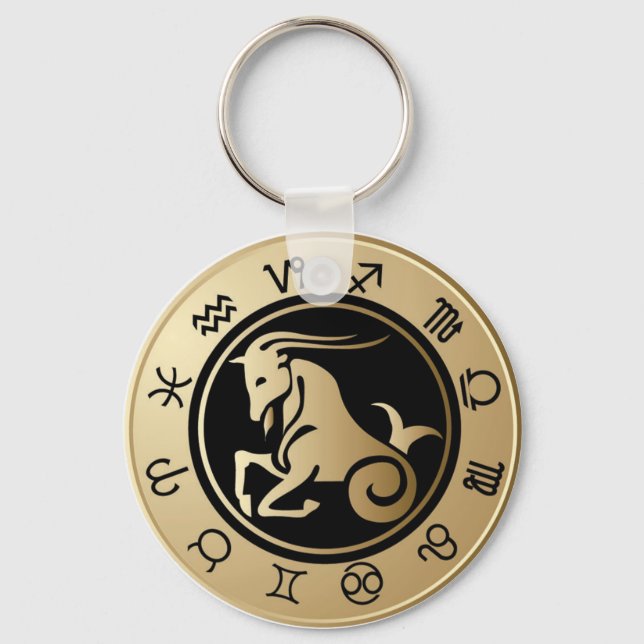 Western Zodiac - Capricorn Key Ring (Front)
