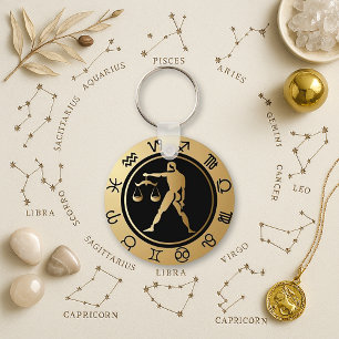 Western Zodiac - Libra Key Ring