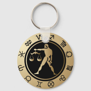 Western Zodiac - Libra Key Ring
