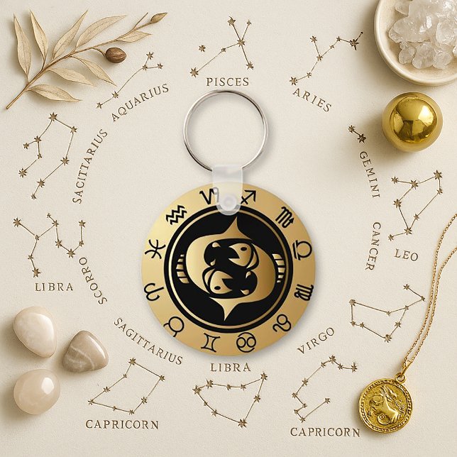 Western Zodiac - Pisces Key Ring (Creator Uploaded)