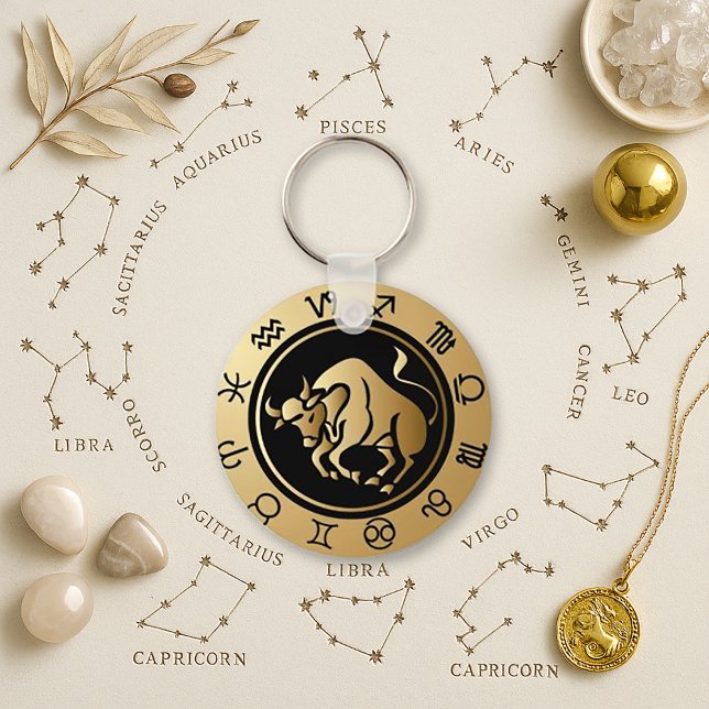 Western Zodiac - Taurus Key Ring (Creator Uploaded)