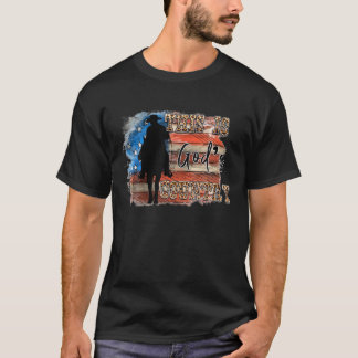 Westernamerican Flag Cowboy This Is God's Patriots T-Shirt