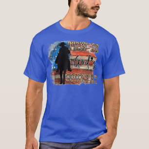 WesternAmerican Flag Cowboy This Is Gods Patriots  T-Shirt