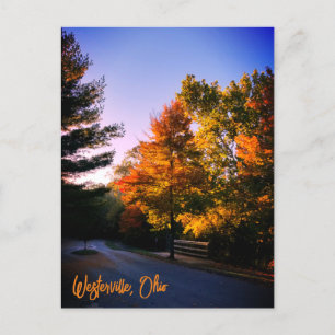 Westerville Ohio in Autumn Postcard