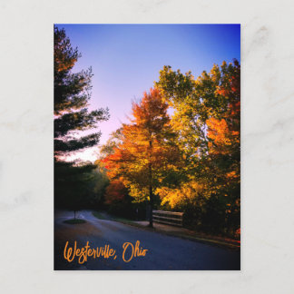 Westerville Ohio in Autumn Postcard