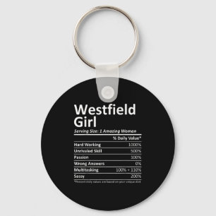 Westfield Girl Nj New Jersey Funny City Home Roots Key Ring