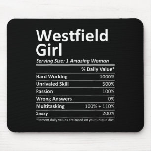Westfield Girl Nj New Jersey Funny City Home Roots Mouse Mat