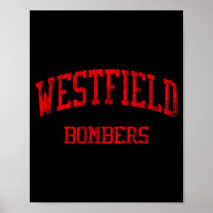 Westfield High School Hs Westfield Ma Vintage Srts Poster