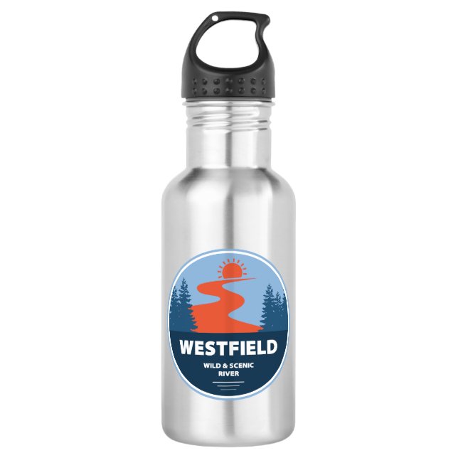 Westfield Wild And Scenic River Massachusetts 532 Ml Water Bottle (Front)