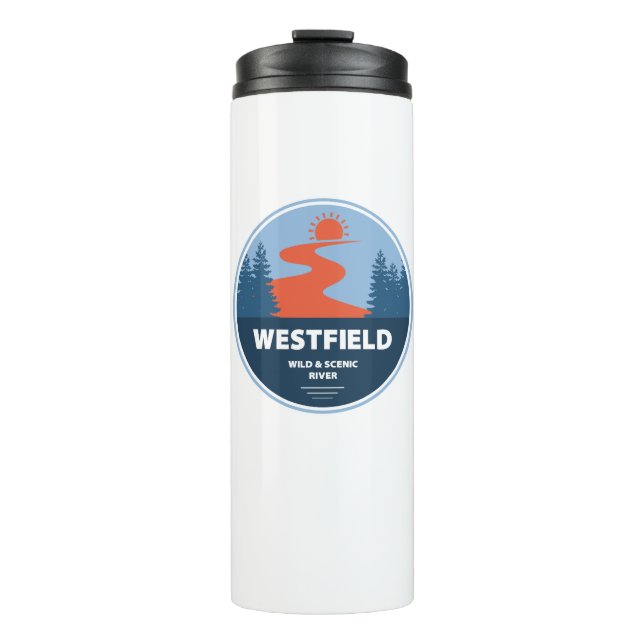 Westfield Wild And Scenic River Massachusetts Thermal Tumbler (Front)