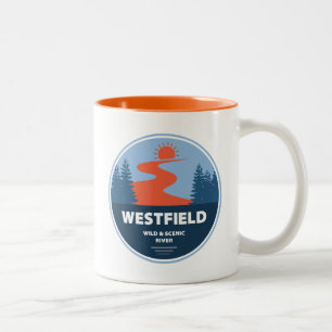 Westfield Wild And Scenic River Massachusetts Two-Tone Coffee Mug