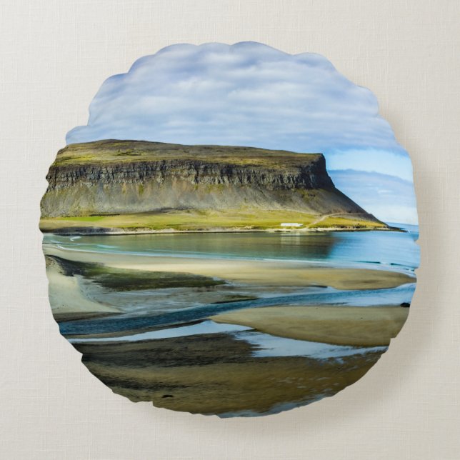Westfjords, Iceland Round Cushion (Front)