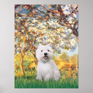 Westie 2 - Spring Poster