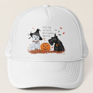 Westie and Scottie Halloween Trucker Hat