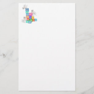 Westie Angel Blocks Stationery