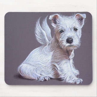Westie Angel Mouse Mat