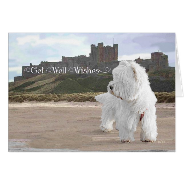 Westie at Bamburgh Castle (Front Horizontal)