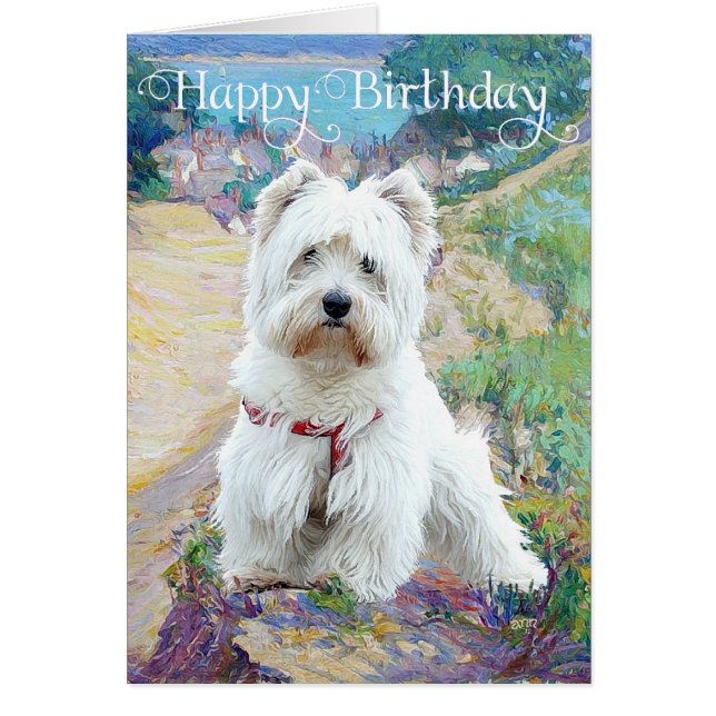 Westie at the Seashore (Front)