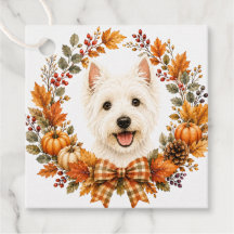 Westie Autumn Wreath