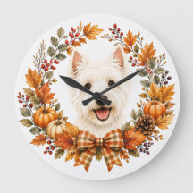 Westie Autumn Wreath